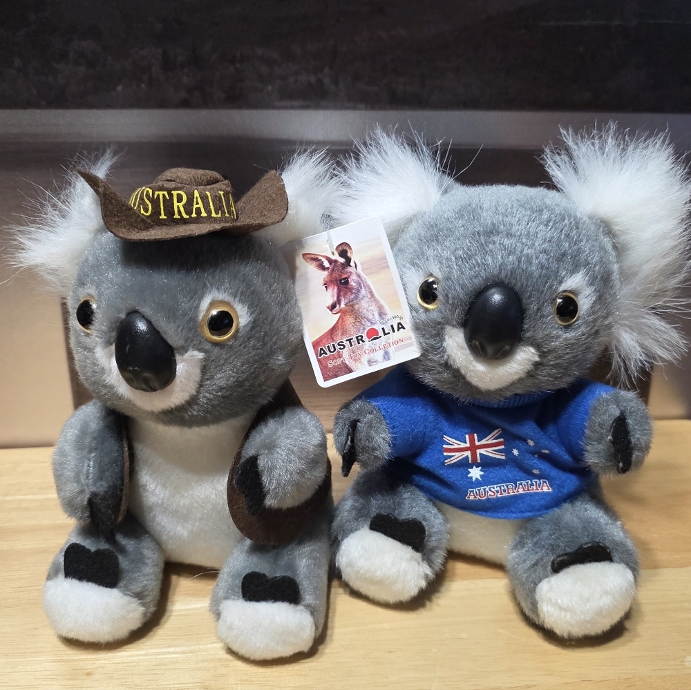 Australia Koala Soft Toy Colletion 1996 And Australia Souvenir Plush Koala